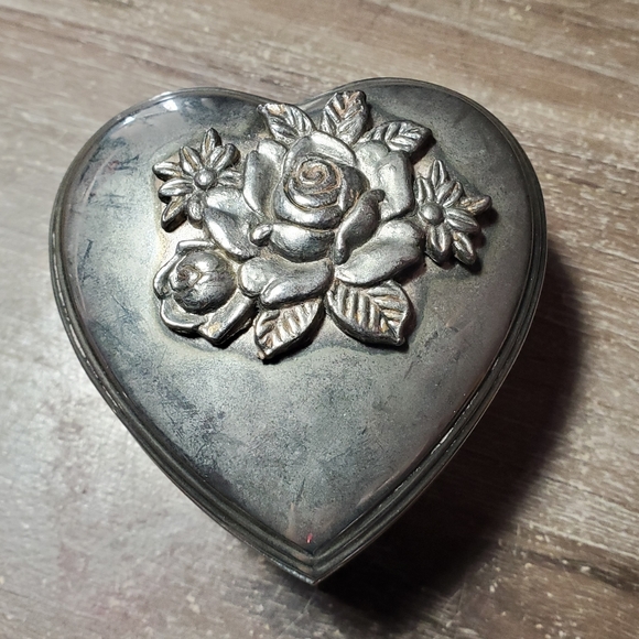 Elegance vintage silver-plated trinket box - Picture 2 of 4